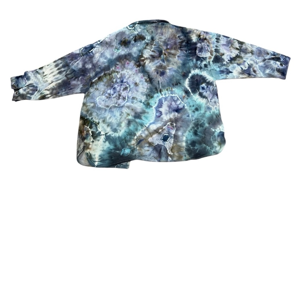HAND DYED. Zara Tie-Dye Button-Up Shirt - Picture 2 of 2